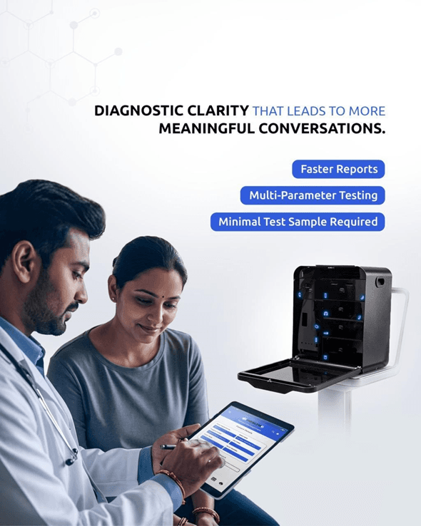 VitalZ-Pro device with a clinician reviewing a screening report